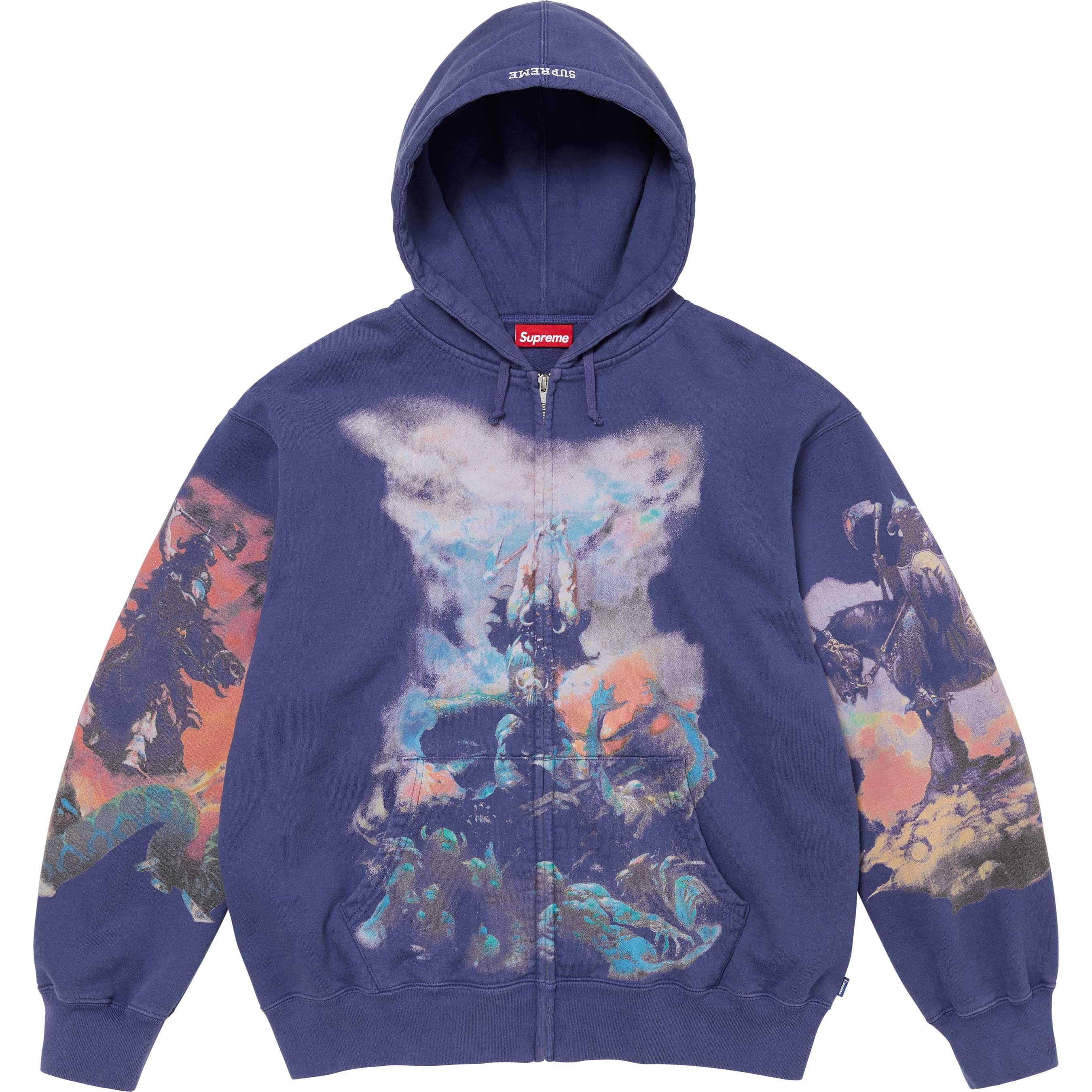 Supreme/Frank Frazetta Zip Up Hooded Sweatshirt view 4